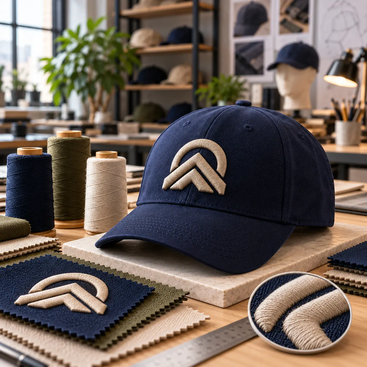 Logo & Decoration custom headwear options