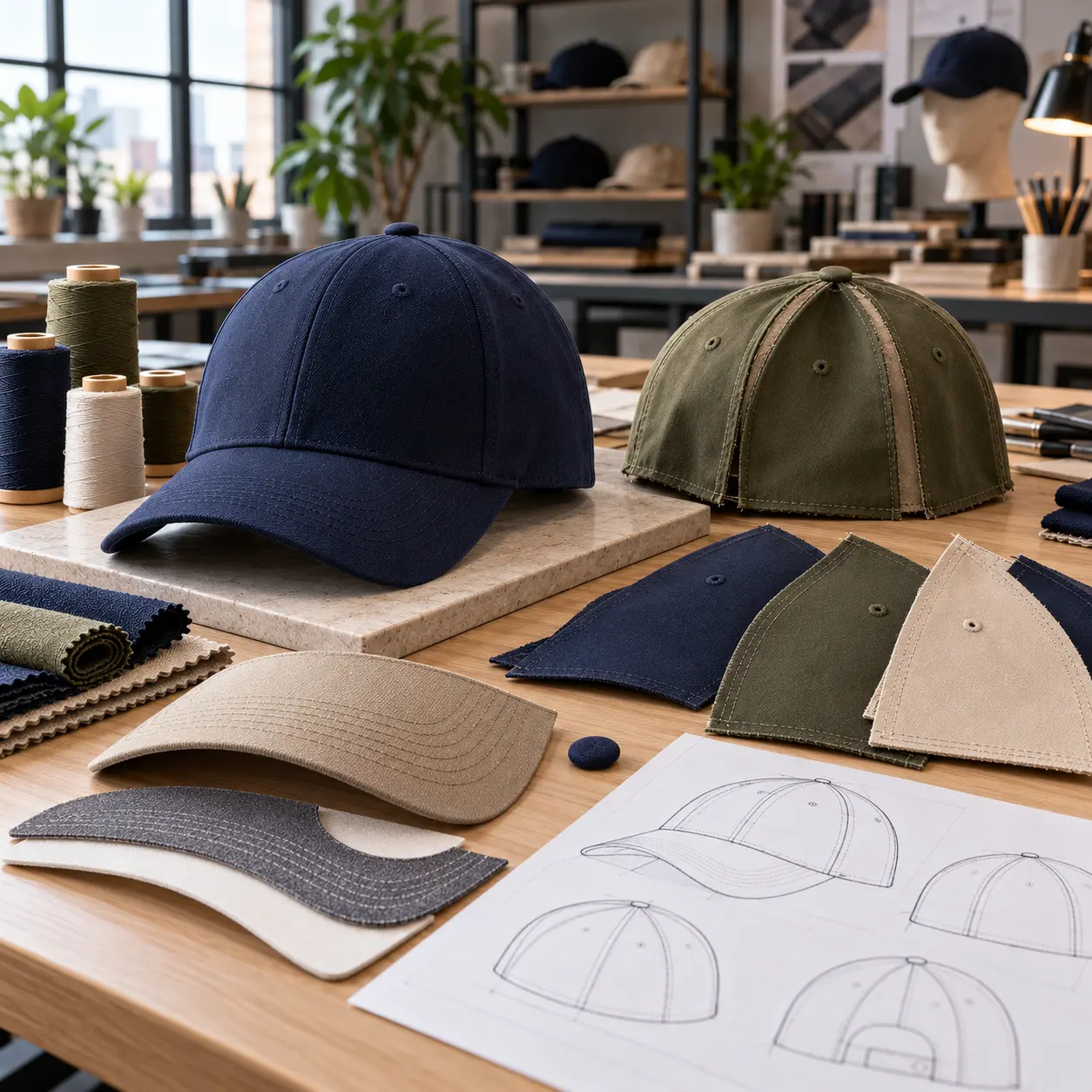 Hat Structure custom headwear options