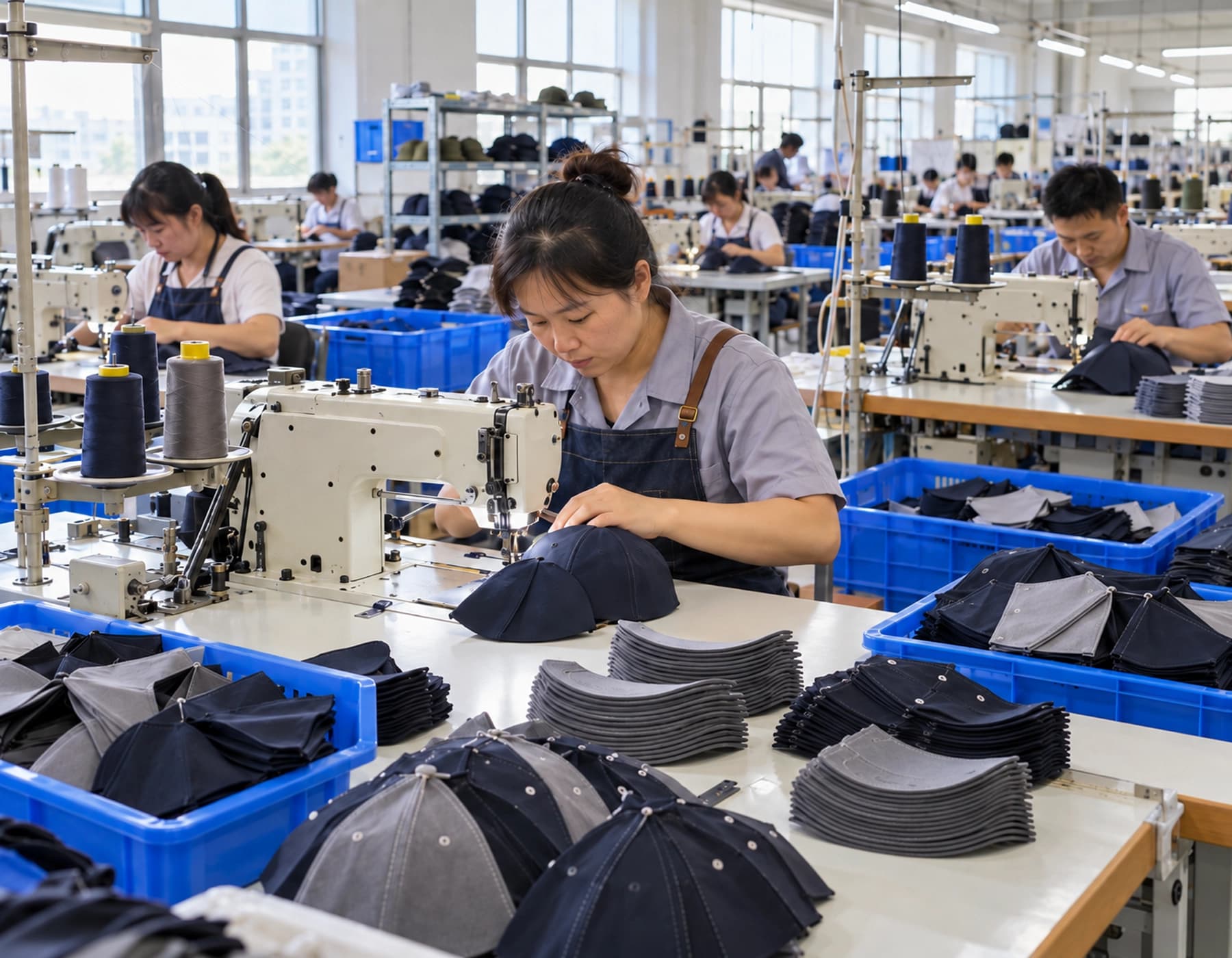 HJ CAPS headwear production