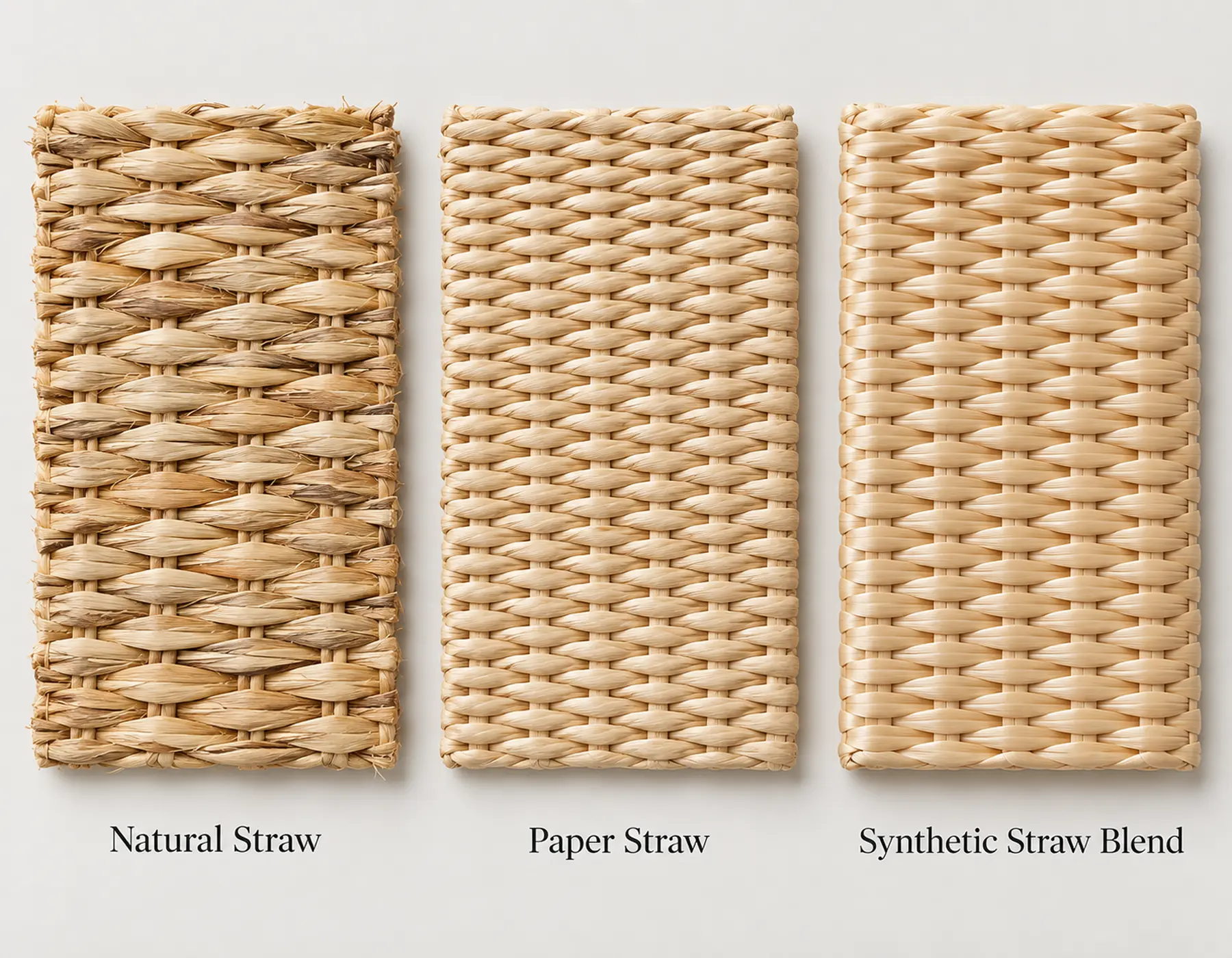 Natural, paper and synthetic straw material directions for custom hats